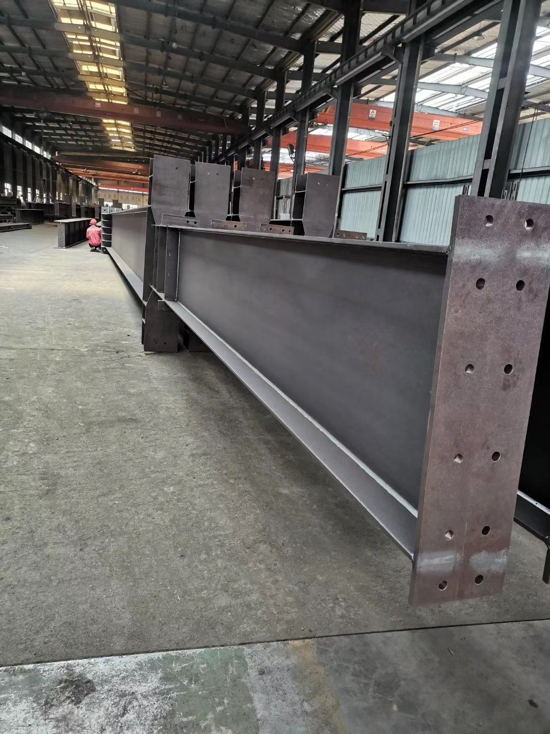 Perfectly aligned steel framework showing structural integrity and dimensional accuracy
