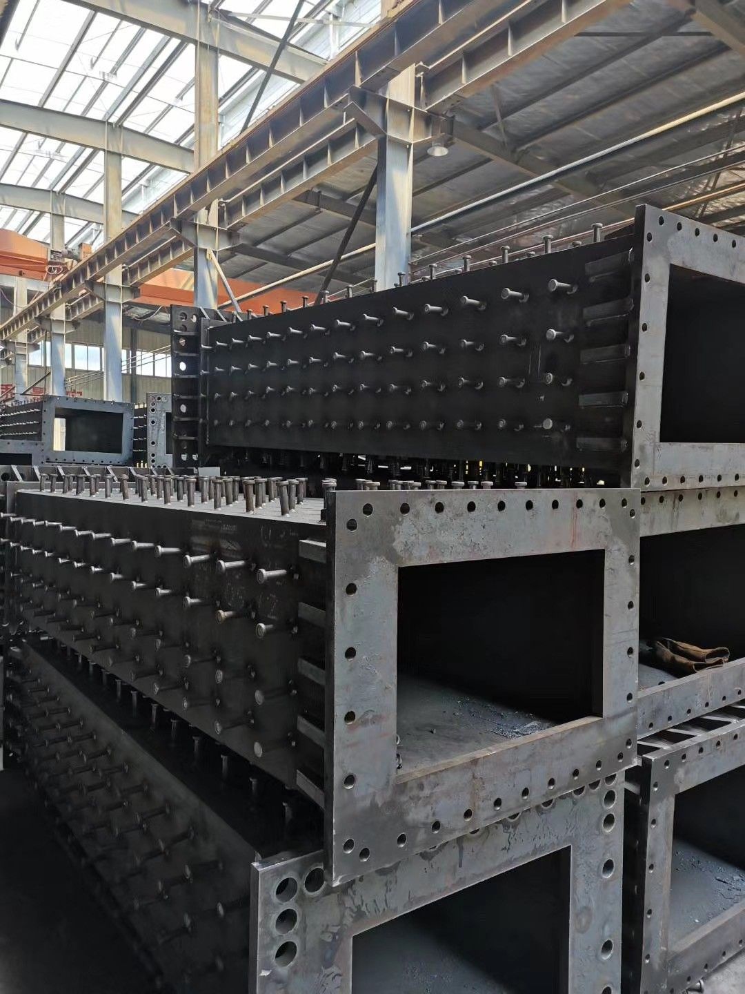 Integrated steel framework assembly showcasing structural engineering excellence